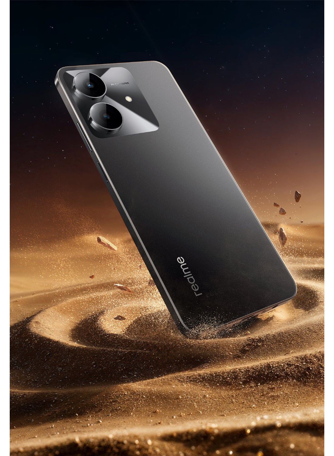 realme Note 60x 4G Dual SIM Marble Black 3GB RAM 64GB - Middle