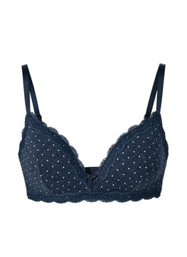 Tchibo Women Microdot Padded Non Wired Bra, Navy  - Image 4
