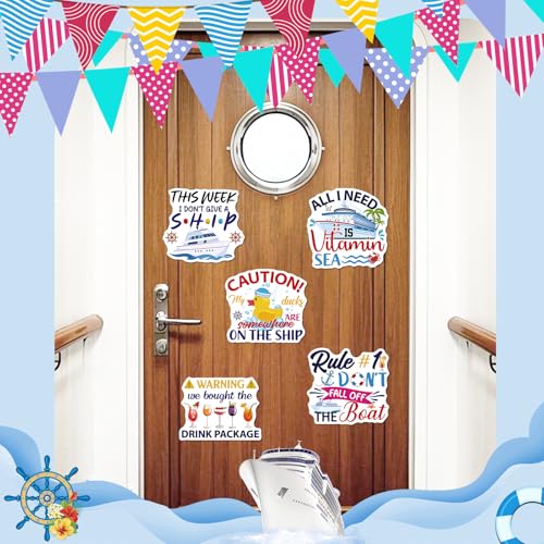 Dazoratix Cruise Door Decorations Magnetic - 9 Pcs Ship Cabin Magnets Ducks Towel Animal Decals Stateroom Accessories Stickers Magnet for Party Summer Carnival Supplies Refrigerator Locker Car Decor - Image 2