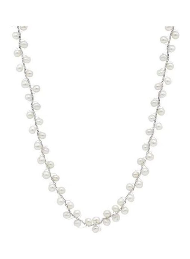 xozgdovg S925 Sterling Silver Crystal Studded Pendant Necklace - Image 1