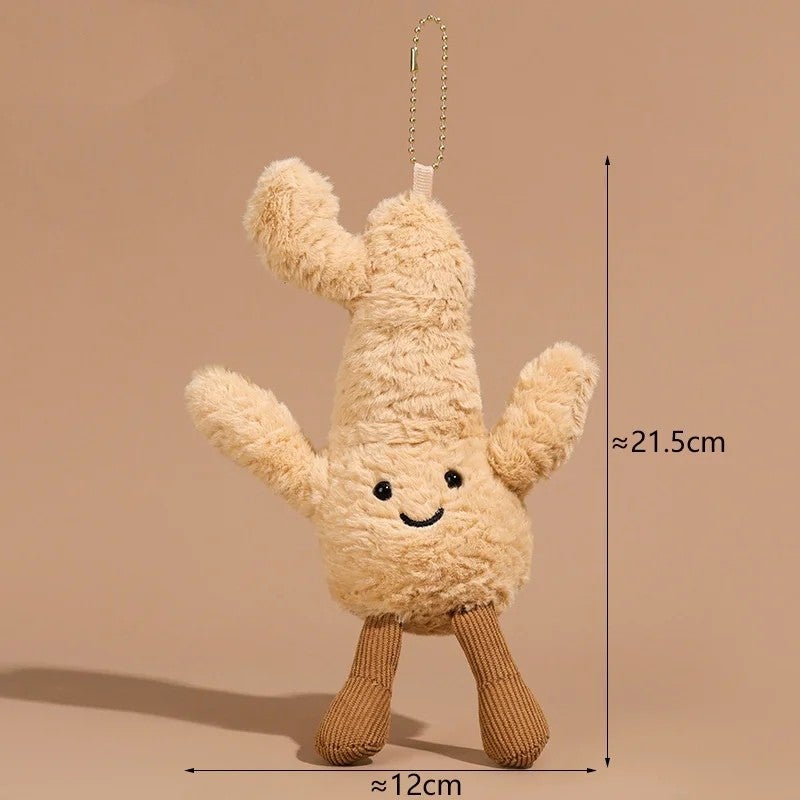 Y&D High Quality Cotton Stuffed Vegetables and Fruit Keychains Creative Soft Pendants and Toys - Image 5
