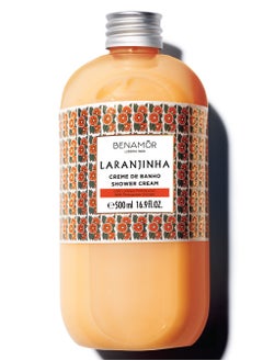 BENAMÕR Benamor Laranjinha Shower Cream With Orange Extract With Energizing And Antioxidant Properties Shower Gel For Women Body Wash Cream For Girls 500ml  - Image 1