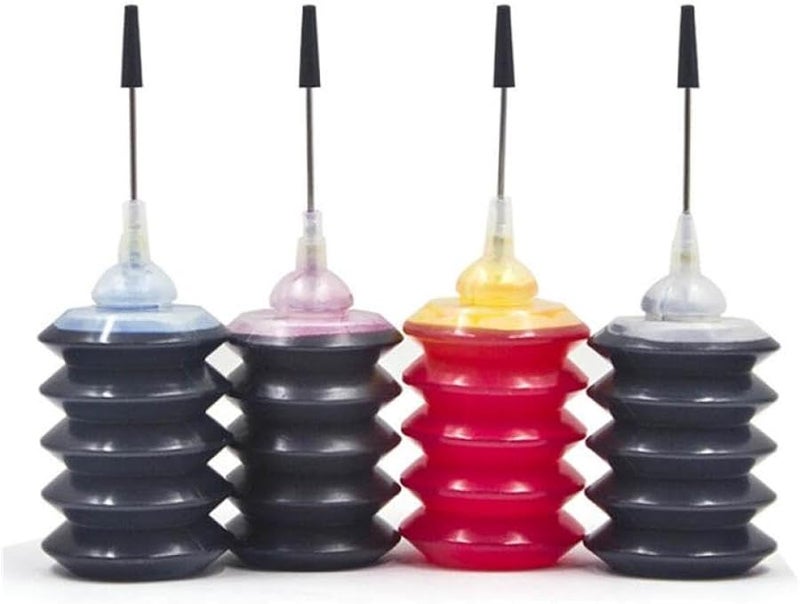 Universal Refill Dye Ink 4 Pack Compatible with Ink Tank Printers Cartridges and CISS Systems - Image 2