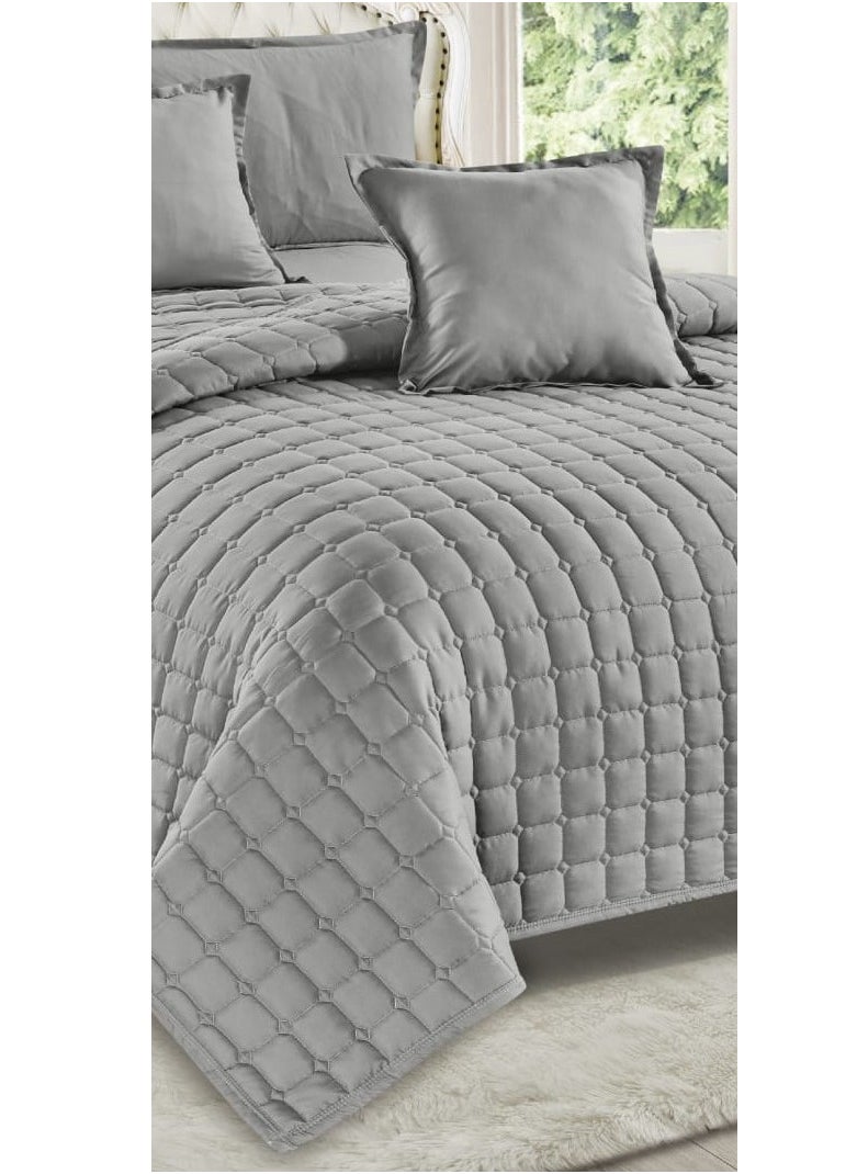 Moon - Summer single and a half bed sheet, plain, compressed, consisting of 4 pieces, to give you a refreshing summer, size 170*210 cm - Image 1