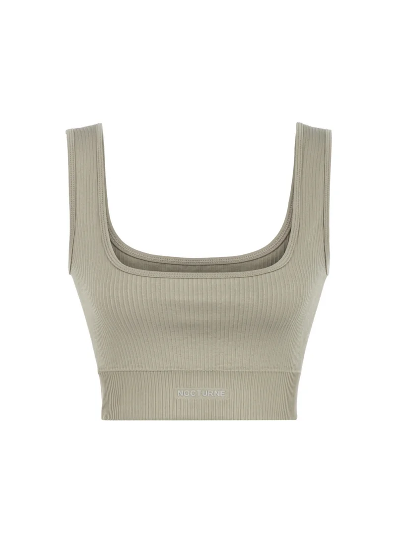 Nocturne Ribbed Crop Top