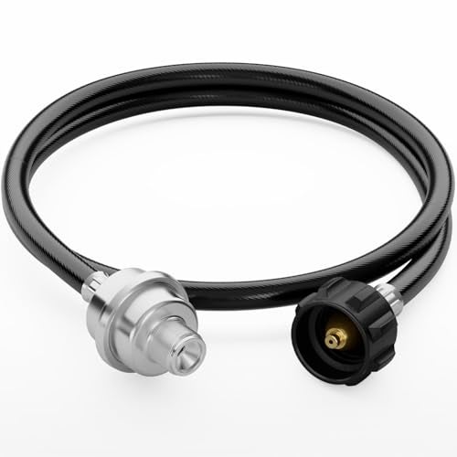 CALPOSE Propane Fuel Filter F273699 with 6FT Hose for Mr.Heater Buddy Portable Buddy and Big Buddy Heaters, Heater Propane Hose with QCC1/Type1 Adapter Connect 20-45 Lb Propane Tanks, Certification - Image 1