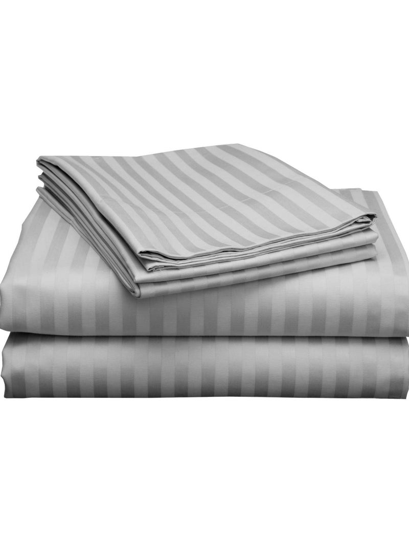 Classic 4-Piece King Bed Sheet Set – Deep Pocket Fitted Sheet & Pillowcases