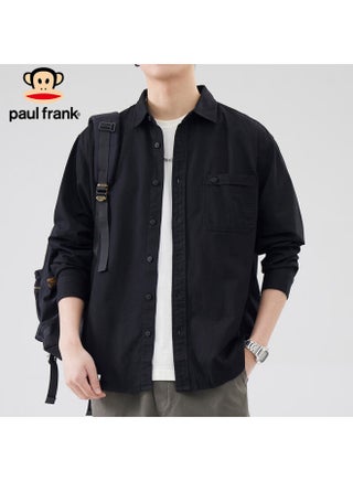 Paul Frank Men's Spring Long Sleeve Shirt Simple Loose Casual Shirt Men's American Jacket Black Xl - pzsku/Z57B0CAAA88BB5351E759Z/45/1751012200/2ca3d244-38c4-4f8b-8f40-bdc8eea6ce77