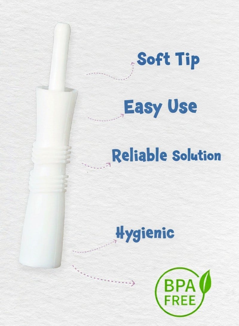 أنبوب تفريغ الغازات للأطفال – أداة طبية معقمة للاستخدام الواحد لتخفيف المغص والغازات (10 قطع) - Image 2