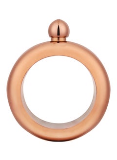 Portable Bracelet Stainless Steel Bangle Wine Pot Flask Rose Gold 12x4x12centimeter