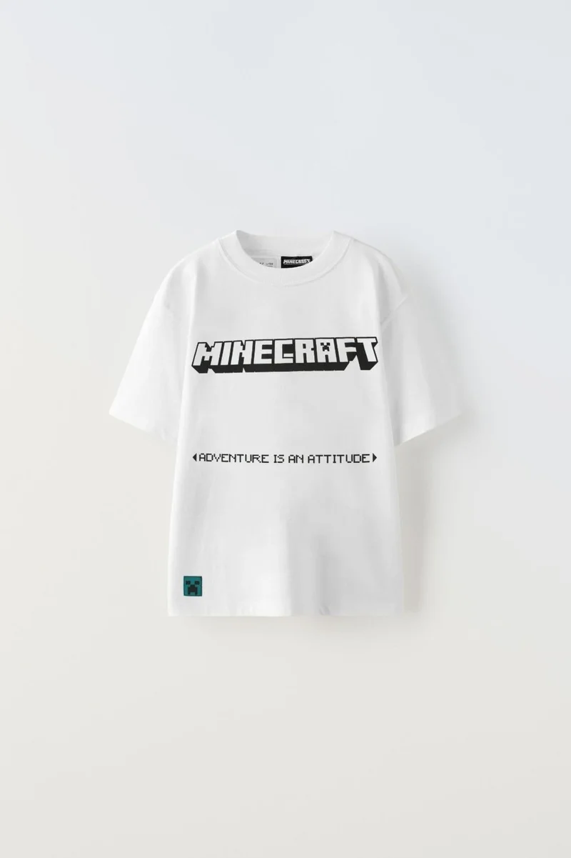 مينيمن جيجيليري My Little Ones Minecraft Boy T-Shirt - White