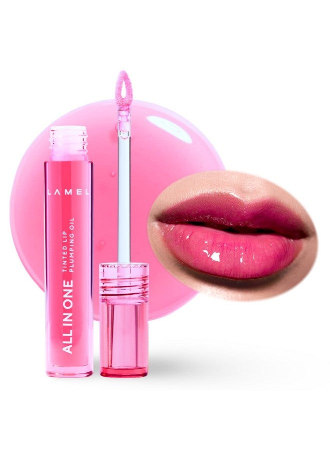 LAMEL - All In One Lip Tinted Plumping Oil 402-Pink Sparkle| Gives Healthy-Looking Lips |Comfortable Formula |Beautiful Natural Tint |Nourishing And Plumping Effect |3Ml - Image 1