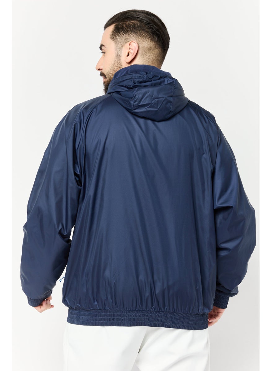 Reebok Men Sportswear Fit Long Sleeves Outdoor Jacket, Navy  - Image 4