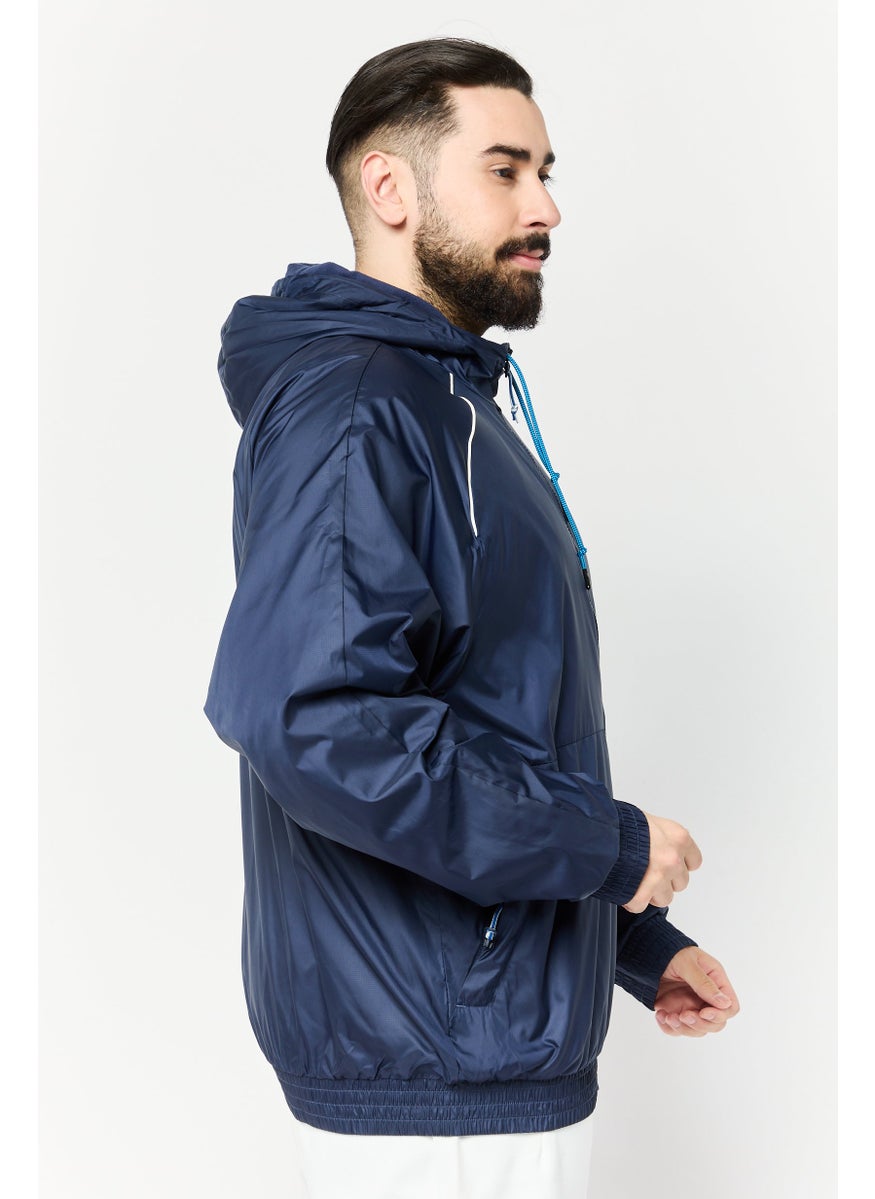 Reebok Men Sportswear Fit Long Sleeves Outdoor Jacket, Navy  - Image 2