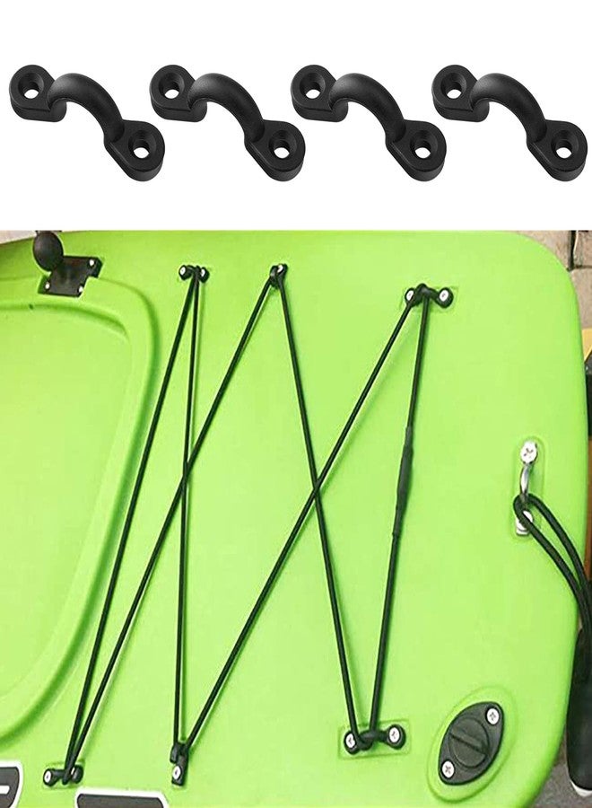 CoguZed 10Pcs Kayak Rigging Kit - Nylon Bungee Deck Loops with Eye Hooks, U Hooks, Boat & Kayak Deck Tie Down Kit - Image 3