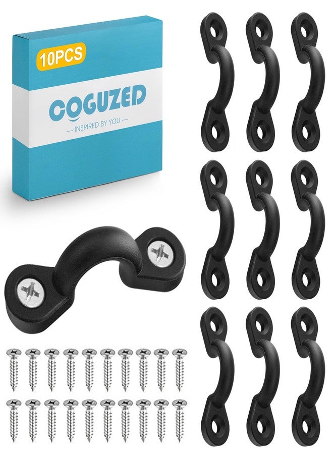 CoguZed 10Pcs Kayak Rigging Kit - Nylon Bungee Deck Loops with Eye Hooks, U Hooks, Boat & Kayak Deck Tie Down Kit - Image 1