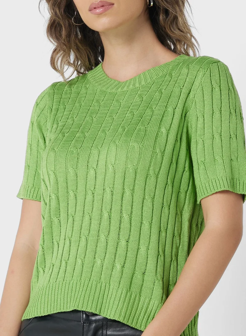 Ginger Ribbed Sweater