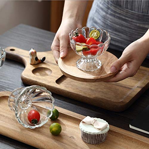 Shrux Ice Cream Glasses Cups Dishes for Desserts,Fruit, Sundae, Jellies and Pudding Glass Serving Bowls, Nuts or Sweets Bowls,Soup Serving Glass Bowl, Salad and Cocktail Cup Set (Set of 6-120 ml) - Image 5