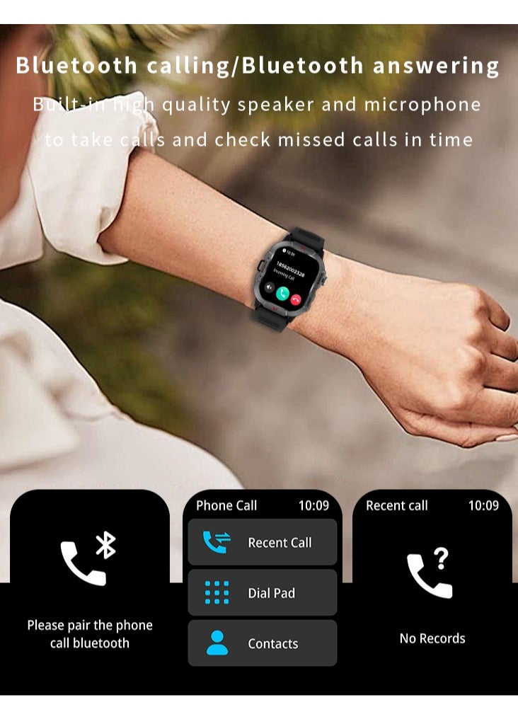 MORTICO Smart Watch, Smartwatches for Men Women, 2.01" HD Fitness Tracker (Answer/Make Calls), 120+ Sport Modes, Heart Rate/Sleep Monitor, IP68 Waterproof Fitness Watch, Smartwatch for Android iOS  - Image 3