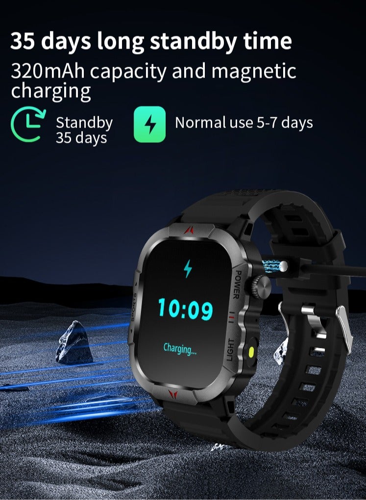 MORTICO Smart Watch, Smartwatches for Men Women, 2.01" HD Fitness Tracker (Answer/Make Calls), 120+ Sport Modes, Heart Rate/Sleep Monitor, IP68 Waterproof Fitness Watch, Smartwatch for Android iOS  - Image 4