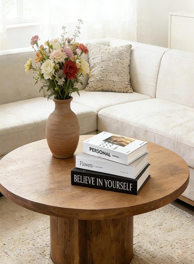 MZHOU 3PCS Decoration Books for Home Decor, Black and White Simple Style Books Suitable for Bookshelf, Living Room or Bedside Decoration, Home Decoration Fake Books - Believe in Yourself - Image 3