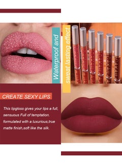 CAKAILA 6PCS Lip Gloss Long-Lasting Waterproof Makeup Matte Lipstick That is Not Easy to Stain  - Image 1
