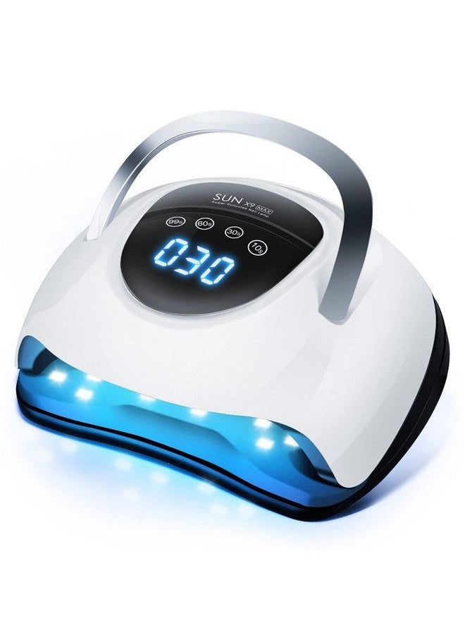 LadyMisty 220W Uv Led Nail Lamp Uv Light Dryer For Nails Gel Polish With 57 Lamp Beads 4 Timer Setting & Lcd Touch Display Screen Auto Sensor Professional Nail Light  - Image 1