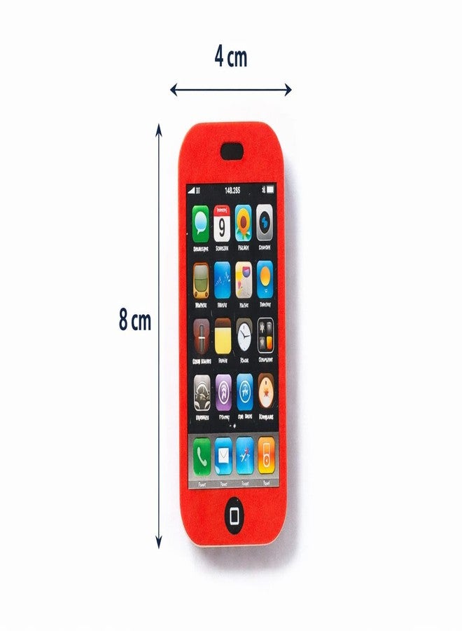 VTL Mobile Shape Erasers for Kids – Pack of 16 | Cute Smartphone Design Pencil Erasers | Stationery Return Gifts for School Students, Birthday Party Favors (Multicolor) - Image 4