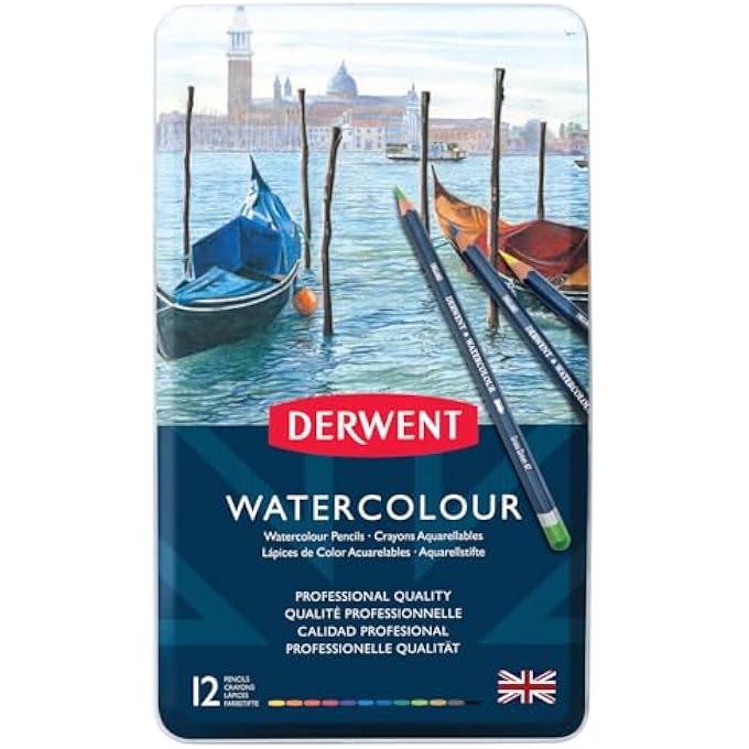 Derwent WC PENCIL 12 CLR SET TIN - Image 3