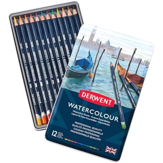 Derwent WC PENCIL 12 CLR SET TIN - Image 2