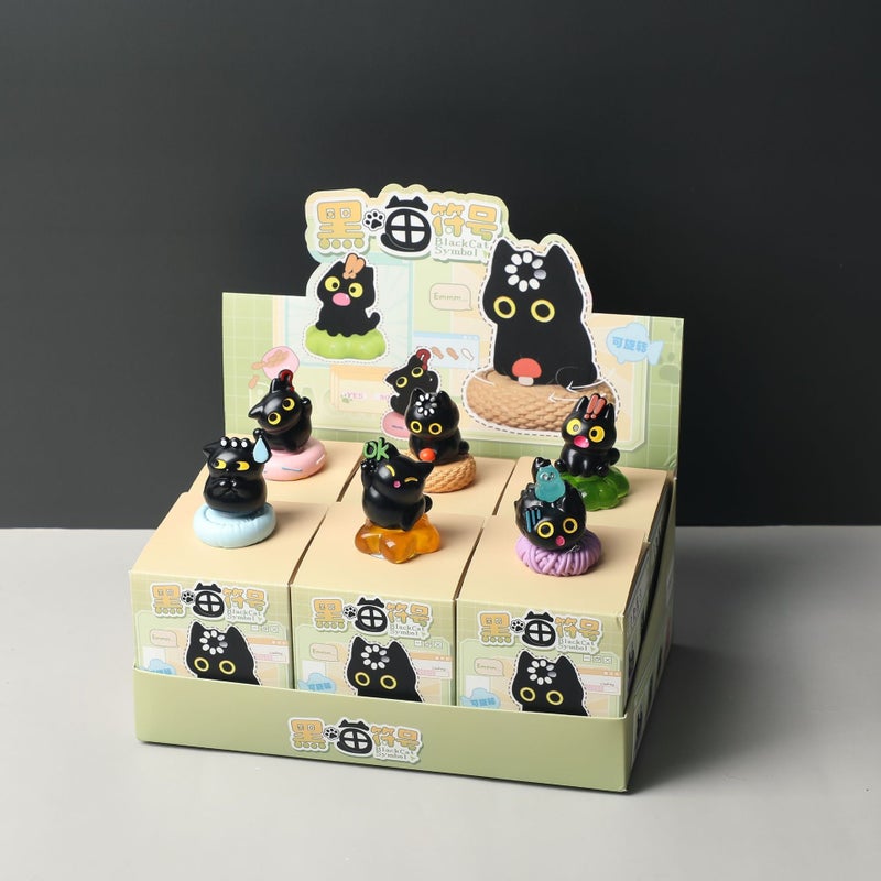 Attitude New arrival weather little meow blind box trendy cat figure desktop ornaments kids holiday gifts wholesale - Image 1