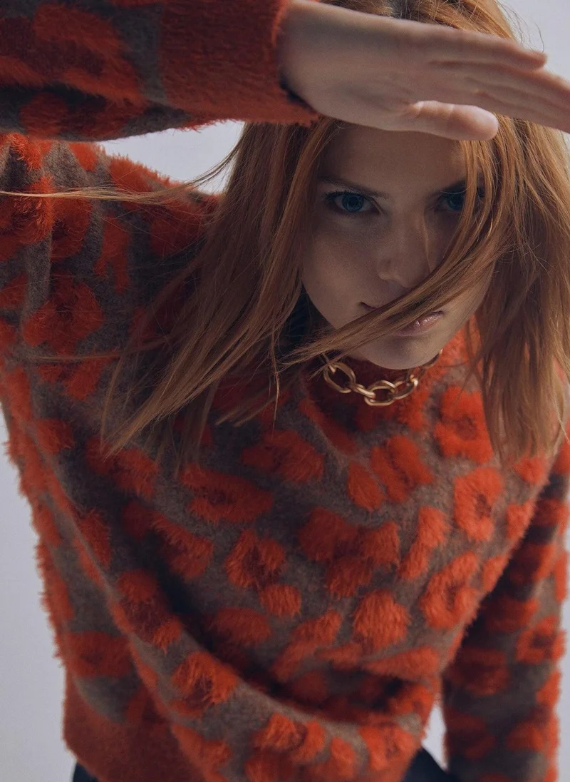 Lola Casademunt Animal print knit sweater