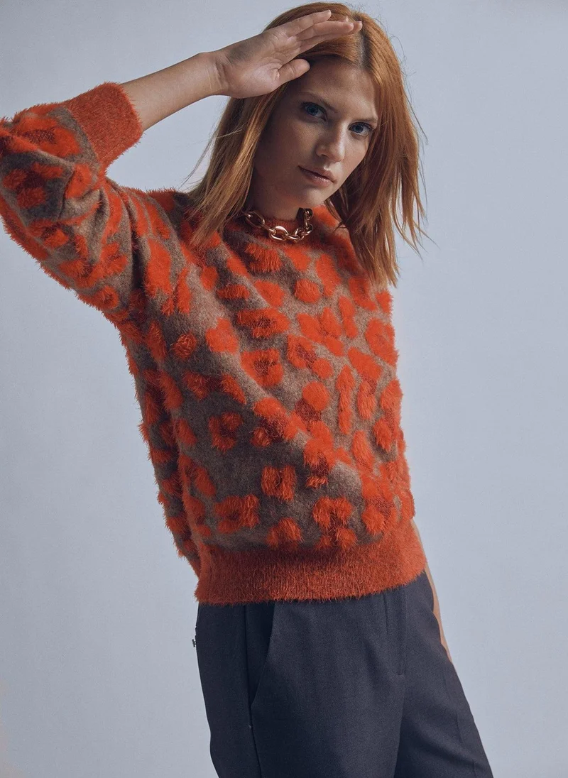 Lola Casademunt Animal print knit sweater
