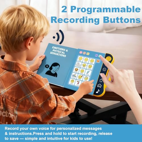Xylira AAC Device for Autism, Communication Board for Nonverbal Kids & Adults, Speech Therapy Materials with 8 Programmable Buttons & Adjustable Volume, Gifts for People with Autism Classroom Must Haves - Image 2