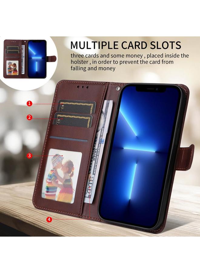 erorex Case For Motorola Edge 50 Neo / ThinkPhone 25 Classic Calf Texture Flip Leather Phone Case - Image 3