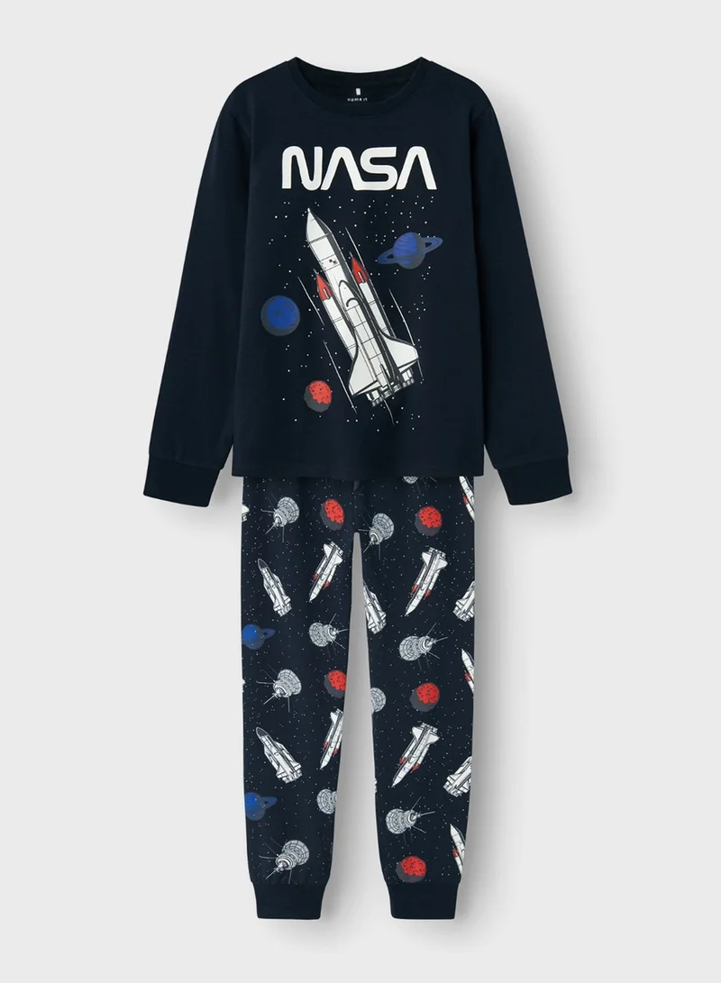 NAME IT Kids Graphic T-Shirt & Pants Sets