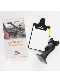 Mobi Lock Car Clip Board With Pen Holder And Pad Mount Universal Suction Cup Flexible Neck Mount With 1 Pad By Mobi Lock  - Image 1