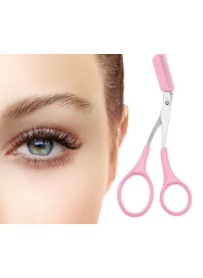 Precision   Eyebrow Trimming Scissors with Curved Blades – Professional Grooming Tool for Safe, Clean, and Effortless Eyebrow Shaping and Facial Hair Trimming - Image 3