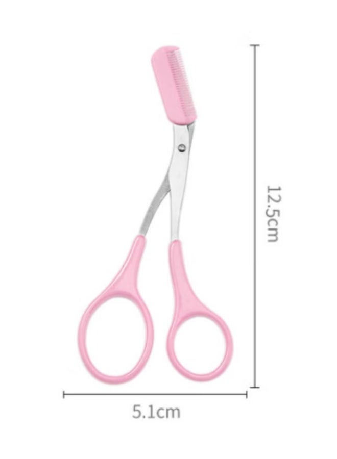 Precision   Eyebrow Trimming Scissors with Curved Blades – Professional Grooming Tool for Safe, Clean, and Effortless Eyebrow Shaping and Facial Hair Trimming - Image 5