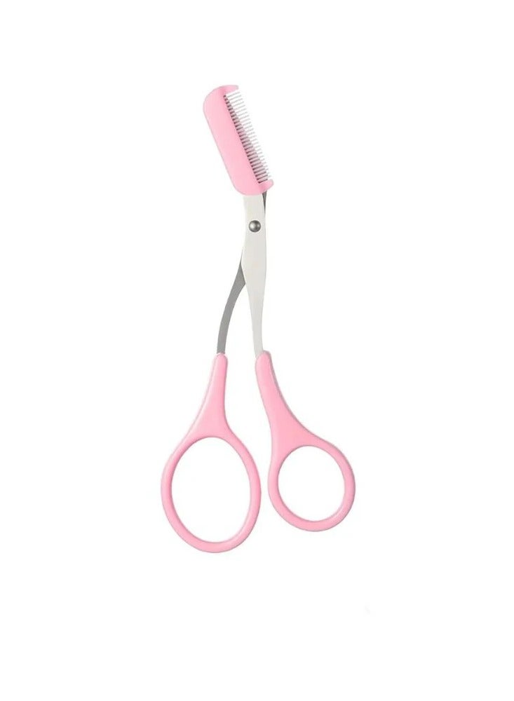Precision   Eyebrow Trimming Scissors with Curved Blades – Professional Grooming Tool for Safe, Clean, and Effortless Eyebrow Shaping and Facial Hair Trimming - Image 1