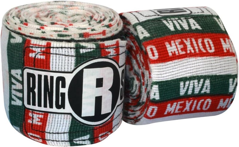 Ringside Apex 180” Boxing Hand Wraps Pair - Durable, Elastic Training Wraps with Hook & Loop Closure, Multi-Color Options, Perfect for MMA, Muay Thai, Kickboxing - Image 2