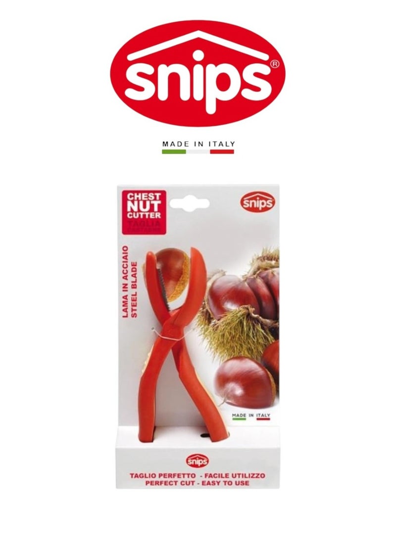 Snips Chestnut Cutter with Non-Slip Grip – Made in Italy - Image 1