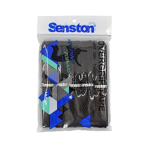 Senston New Racket Grip Anti Slip Perforated Super Absorbent Tennis Overgrip Badminton Overgrip Pickleball Overgrip 5 Pack Black¡­ - Image 2
