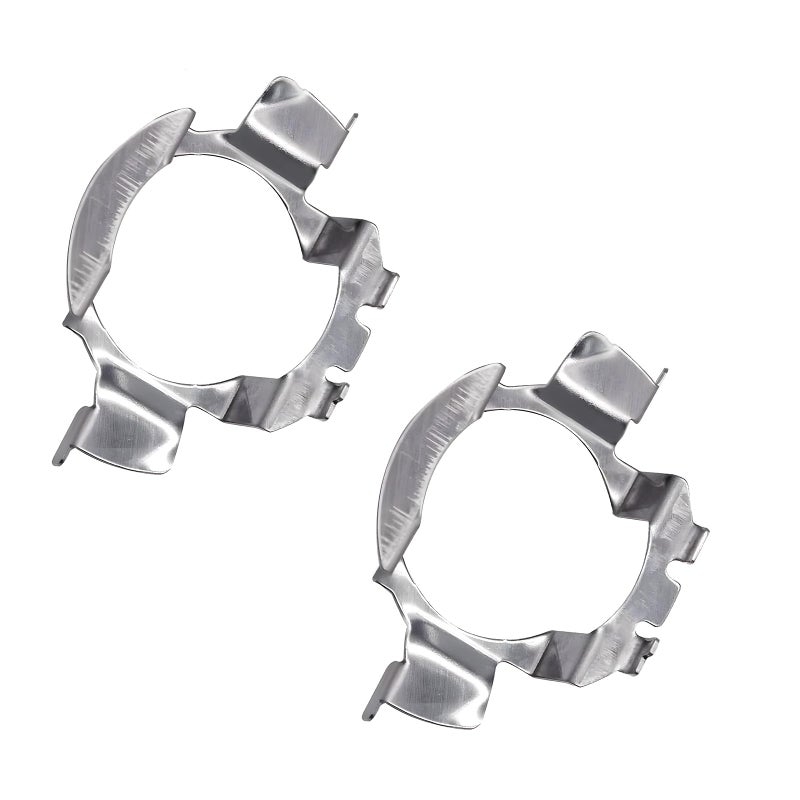 Ongfuwu 1 Pair Car H7 LED Headlight Bulb Adapter H7 LED Headlamp Bulb Base Holder Socket Retainer Compatible with A3 A4 X5 EClass Regal and More Vehicle H7 Adapter Holders