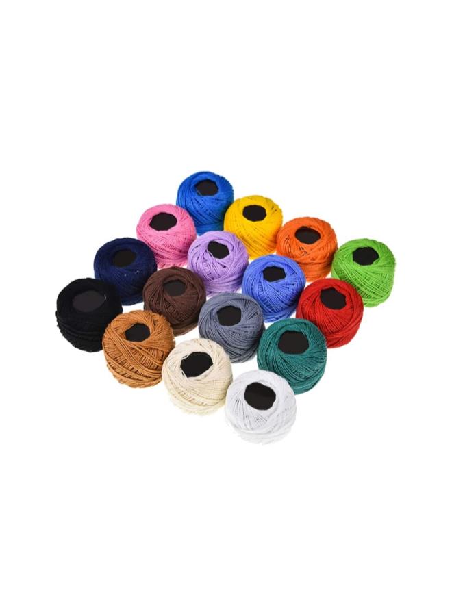 klarako 16 Roll Embroidery Floss Friendship Bracelet String Solid Color Cross Stitch Embroidery Wool Cotton Thread for Machine and Hand - Image 4