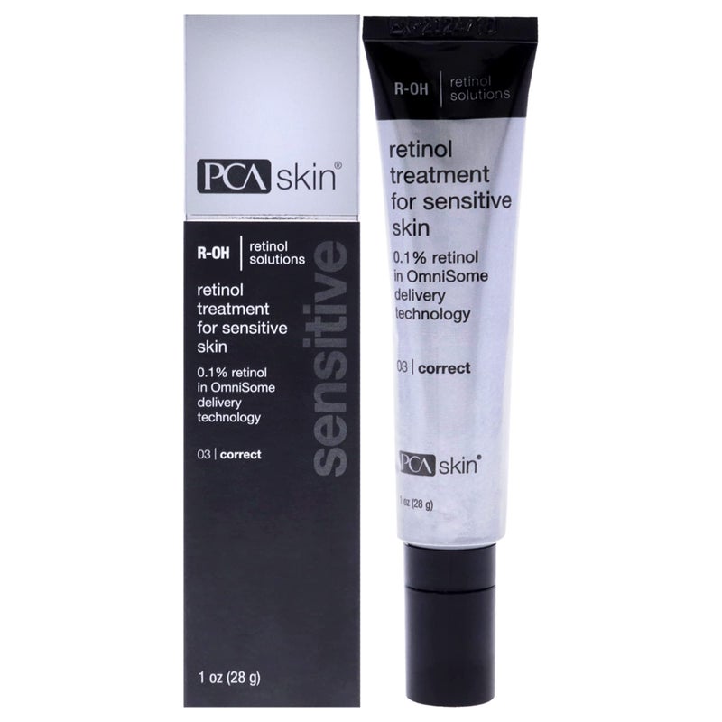 PCA SKIN Retinol Treatment for Sensitive Skin  Anti Aging Face Serum to Gently Reduce Redness  Minimize Fine Lines  Wrinkles  Contains Vitamin A  Hydrating Niacinamide 1 oz