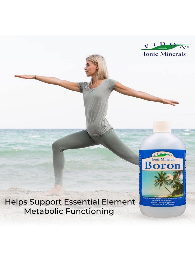 إيدون آيونك مينيرالز قطرات البورون السائلة من Eidon - مكمل غذائي من معدن البورون الأيوني، عنصر أساسي لدعم صحة الدماغ والعظام، متوفر بيولوجيًا، بدون مواد حافظة أو إضافات - 18 أونصة - Image 3