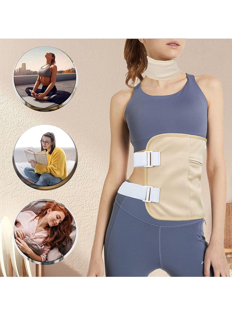 Generic Castor Oil Belt Wrap Waist and Neck for Liver Detox Reusable Castor Oil Pack Kit with Adjustable Strap (Oil Not Included)  - Image 4
