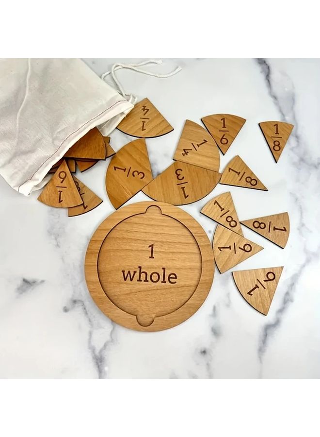 Fraction Circles Math Board Game With Rotating Wheel Numbered 1 To 12 1 Set - Image 3
