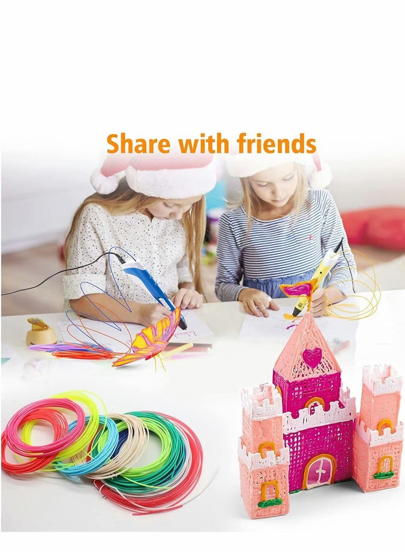 JAJEEK 3D Pen Filament Refills, 3D Filament PLA 1.75mm for 3D Pens & Printers, Eco-Friendly PLA Materials, No Smell, 20 Vibrant Colors (5M Each), Compatible with Most Intelligent 3D Pens and 3D Printers, Perfect for Kids and Adults - Creative and Safe 3D Printing Supplies - Image 3